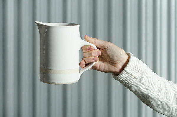 Large Water Jug- White