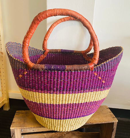 Shopping Basket - Violets