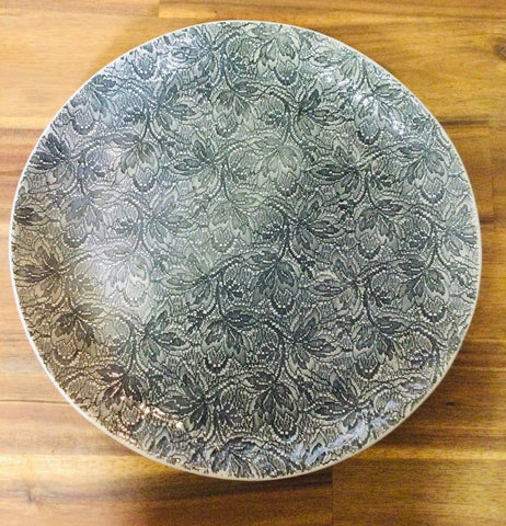 CAKE PLATE-  Charcoal
