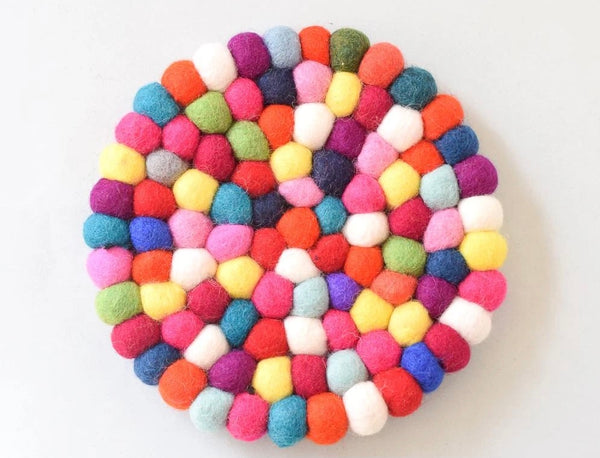 Teapot Trivet - Round Colourful 20cm