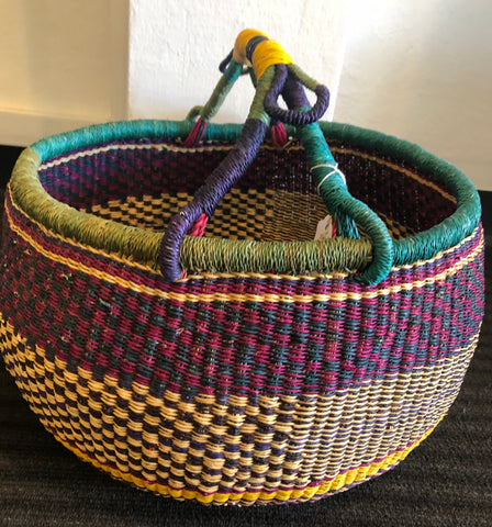 Large Round Bolga Basket