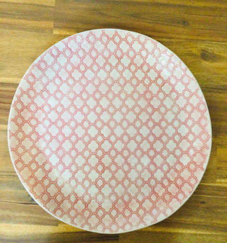 CAKE PLATE-  Red