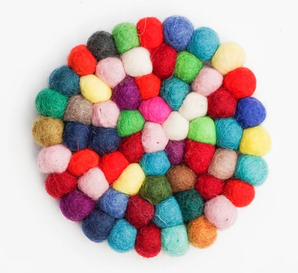 Cup Coasters - Colourful Bundle of 4