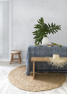 Indigo Tic Toc Tablecloth (180x275cm)