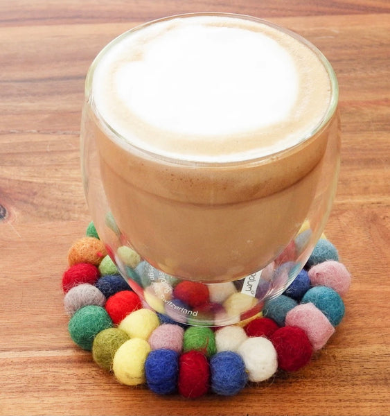 Cup Coasters - Colourful Bundle of 6